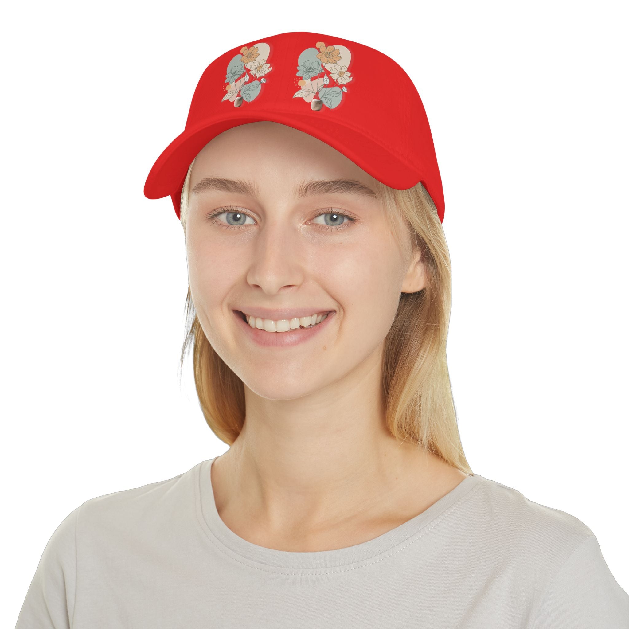 Casquette florale retro imprimee Casquette botanique feminine Accessoire mode cadeau femme