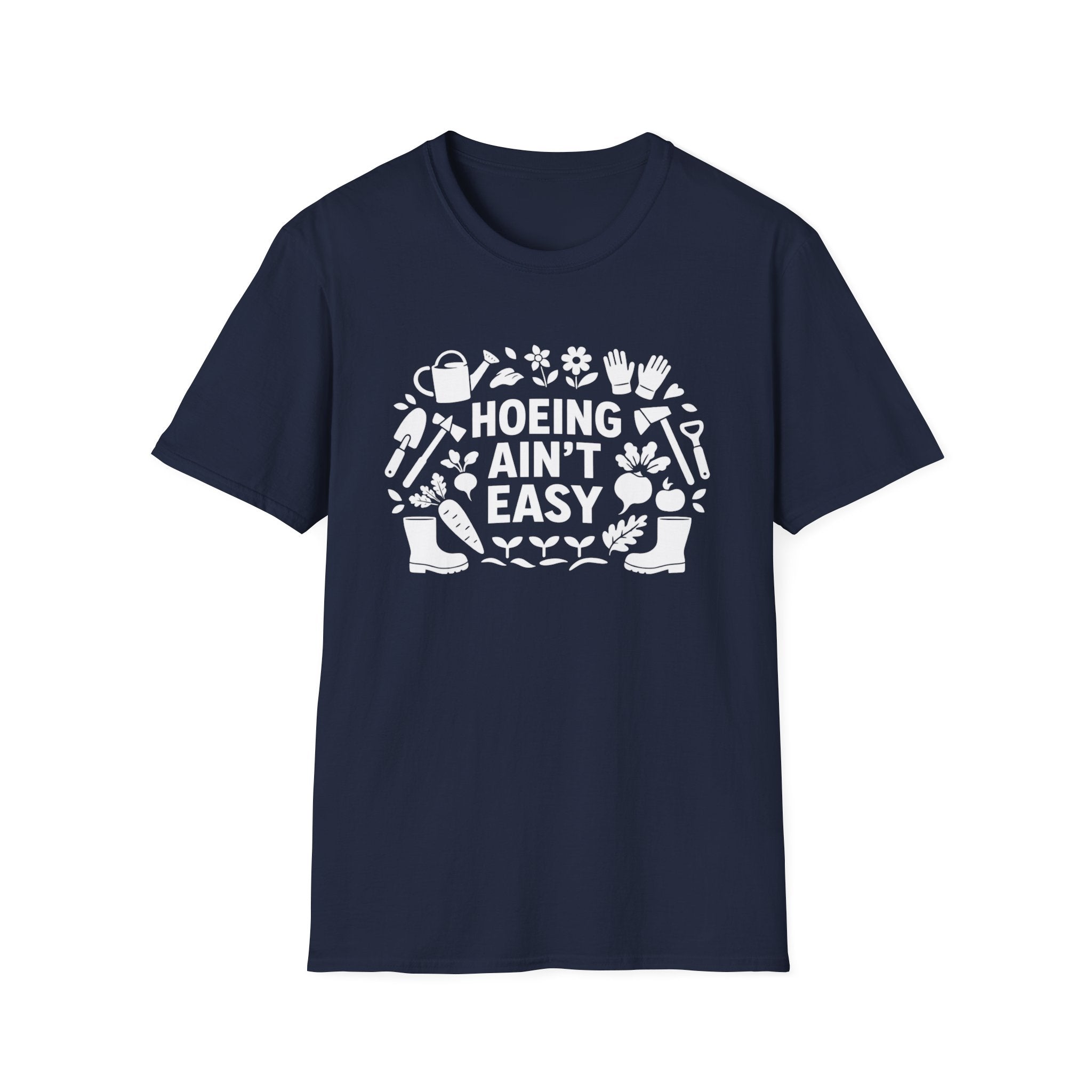Cadeau de Jardinage Drole T Shirt Jardinier Humour Hoeing Aint Easy Chemise Jardinage