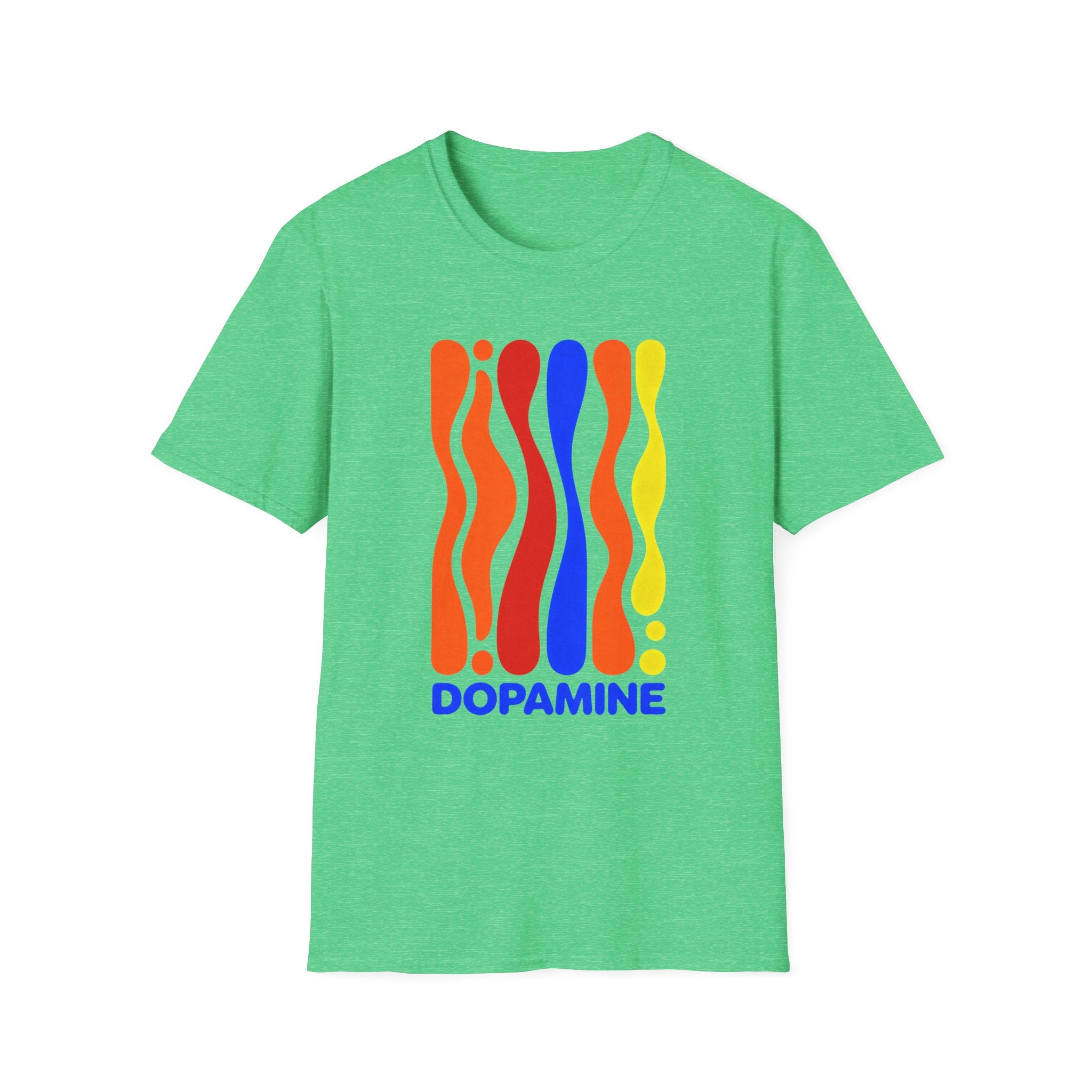 DOPAMINE T-Shirt, Retro Psychedelic Vibes Gift, Colorful Trippy Aesthetic Graphic Tee, Positive Mindset Streetwear Shirt