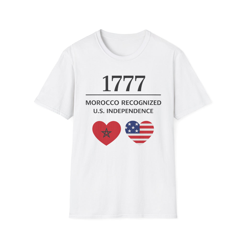 250th Anniversary 1776-2026 | 1777 Morocco x USA Friendship Design | Coeurs Drapeaux Maroc & USA | Minimal Gift | Moroccan American