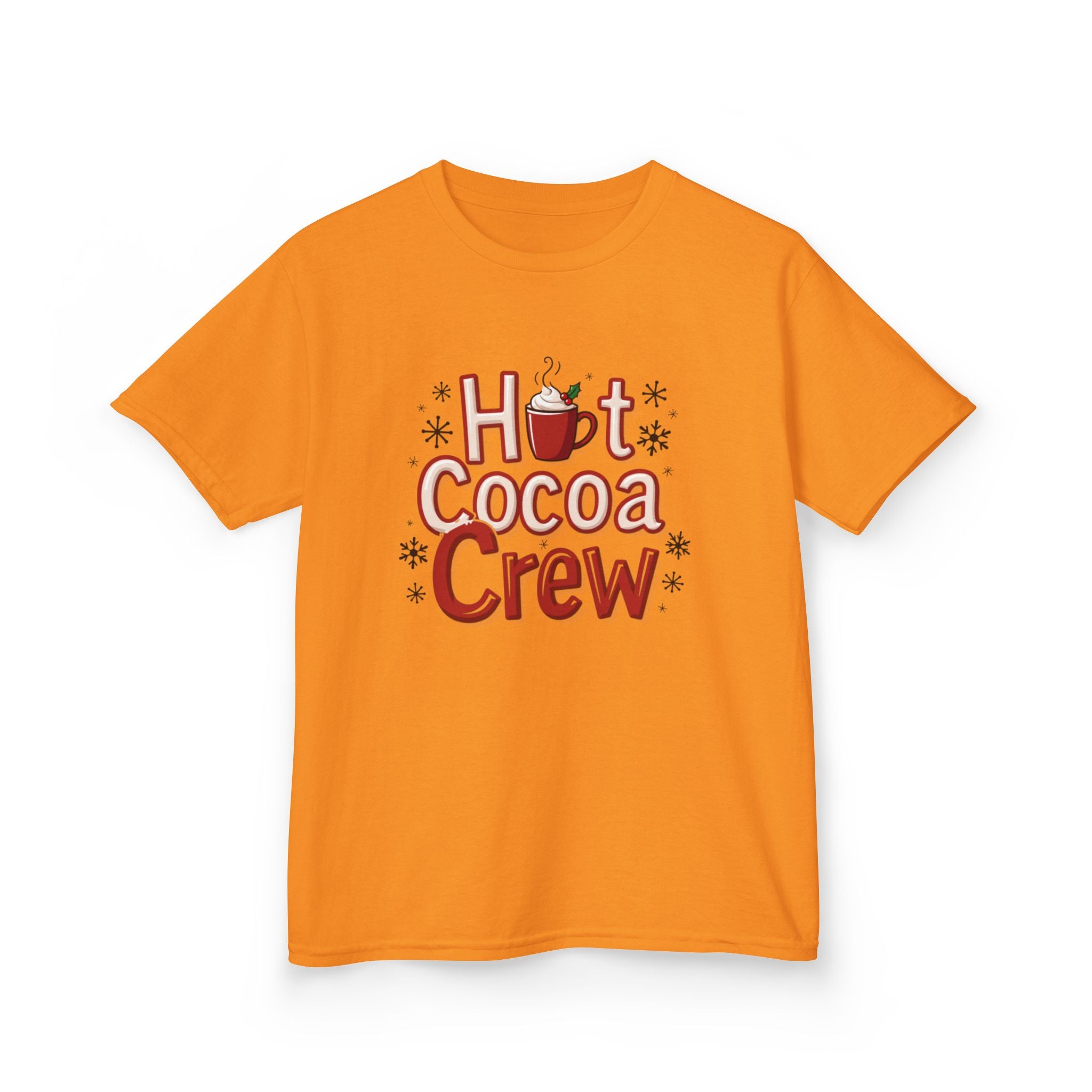 Hot Cocoa Crew T-Shirt, Cozy Christmas Family Matching Gift, Cute Winter Holiday Hot Chocolate Graphic Tee