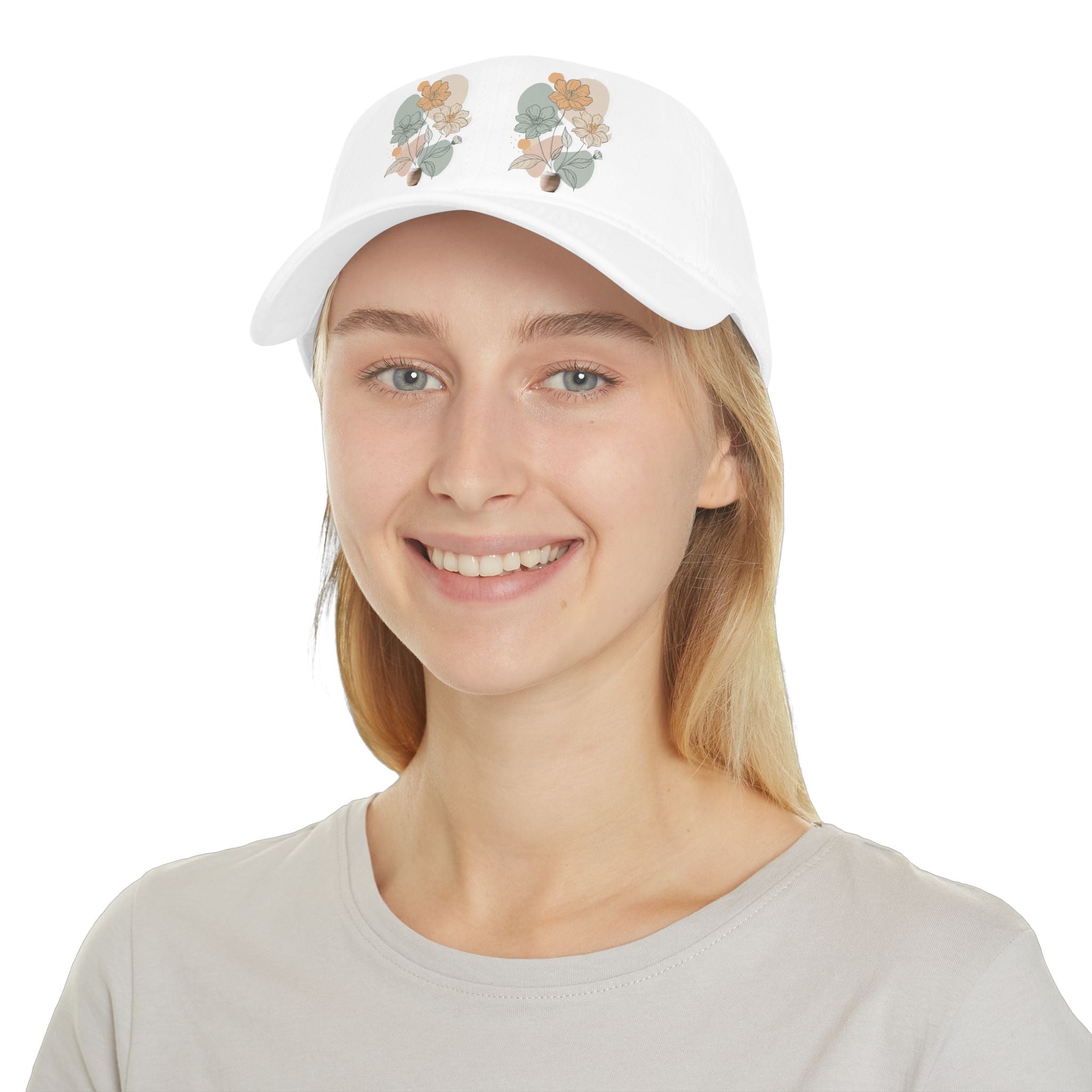 Casquette florale retro imprimee Casquette botanique feminine Accessoire mode cadeau femme