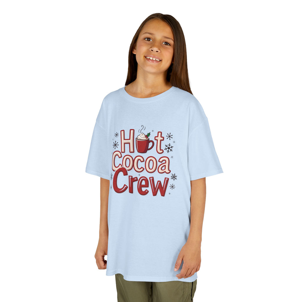 Hot Cocoa Crew T-Shirt, Cozy Christmas Family Matching Gift, Cute Winter Holiday Hot Chocolate Graphic Tee