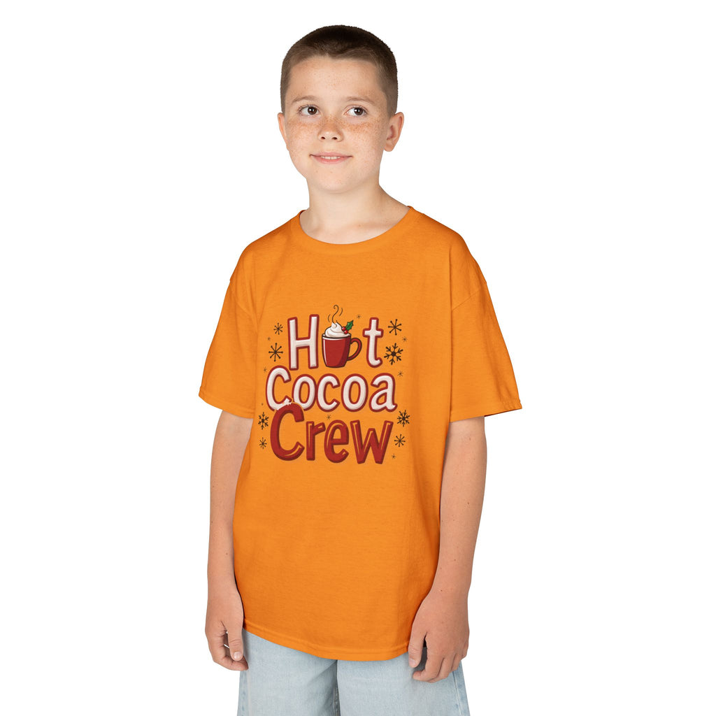 Hot Cocoa Crew T-Shirt, Cozy Christmas Family Matching Gift, Cute Winter Holiday Hot Chocolate Graphic Tee