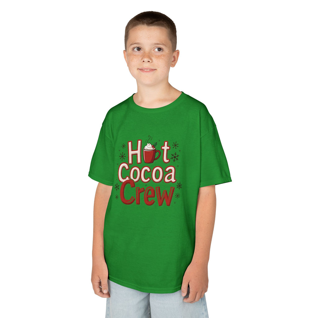 Hot Cocoa Crew T-Shirt, Cozy Christmas Family Matching Gift, Cute Winter Holiday Hot Chocolate Graphic Tee
