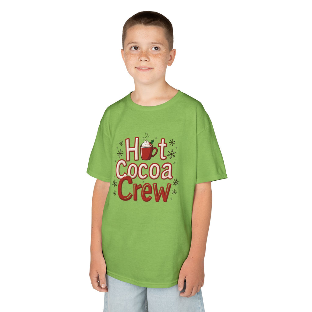 Hot Cocoa Crew T-Shirt, Cozy Christmas Family Matching Gift, Cute Winter Holiday Hot Chocolate Graphic Tee