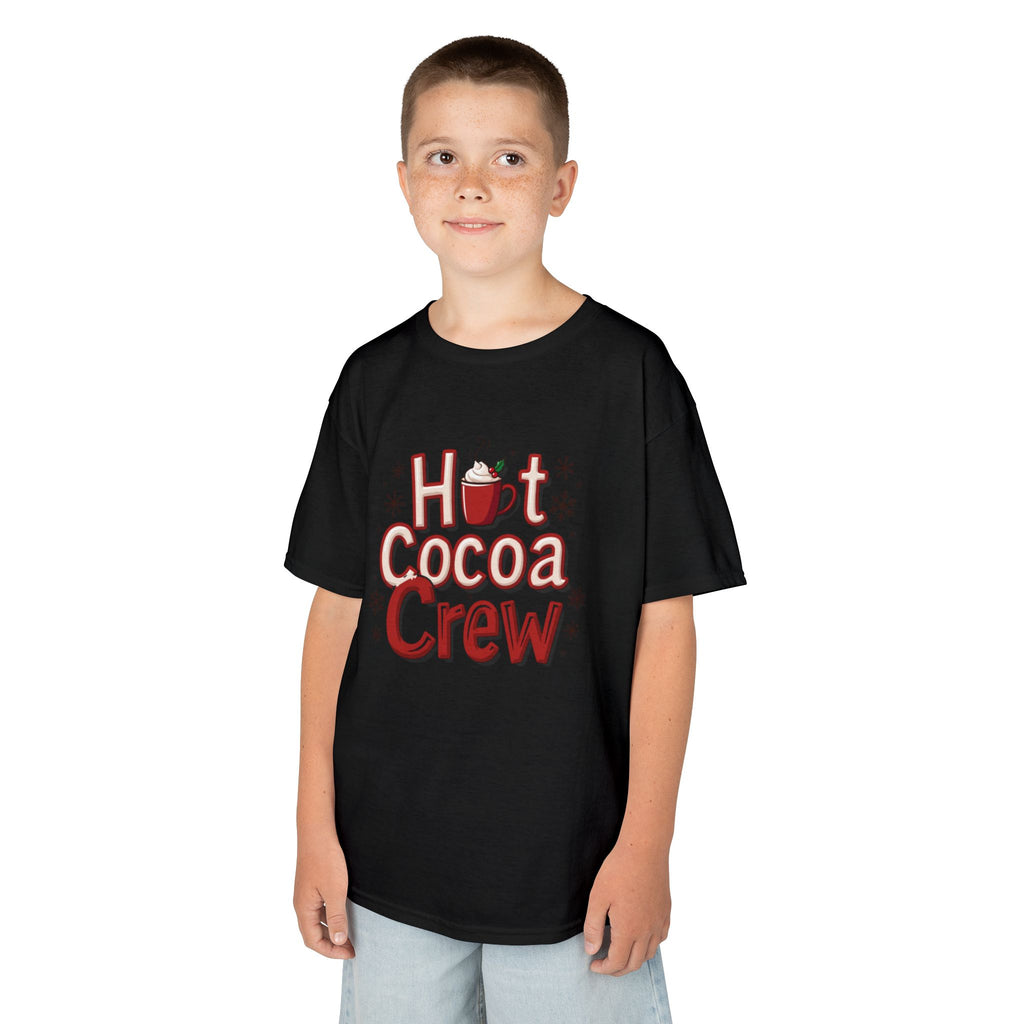 Hot Cocoa Crew T-Shirt, Cozy Christmas Family Matching Gift, Cute Winter Holiday Hot Chocolate Graphic Tee