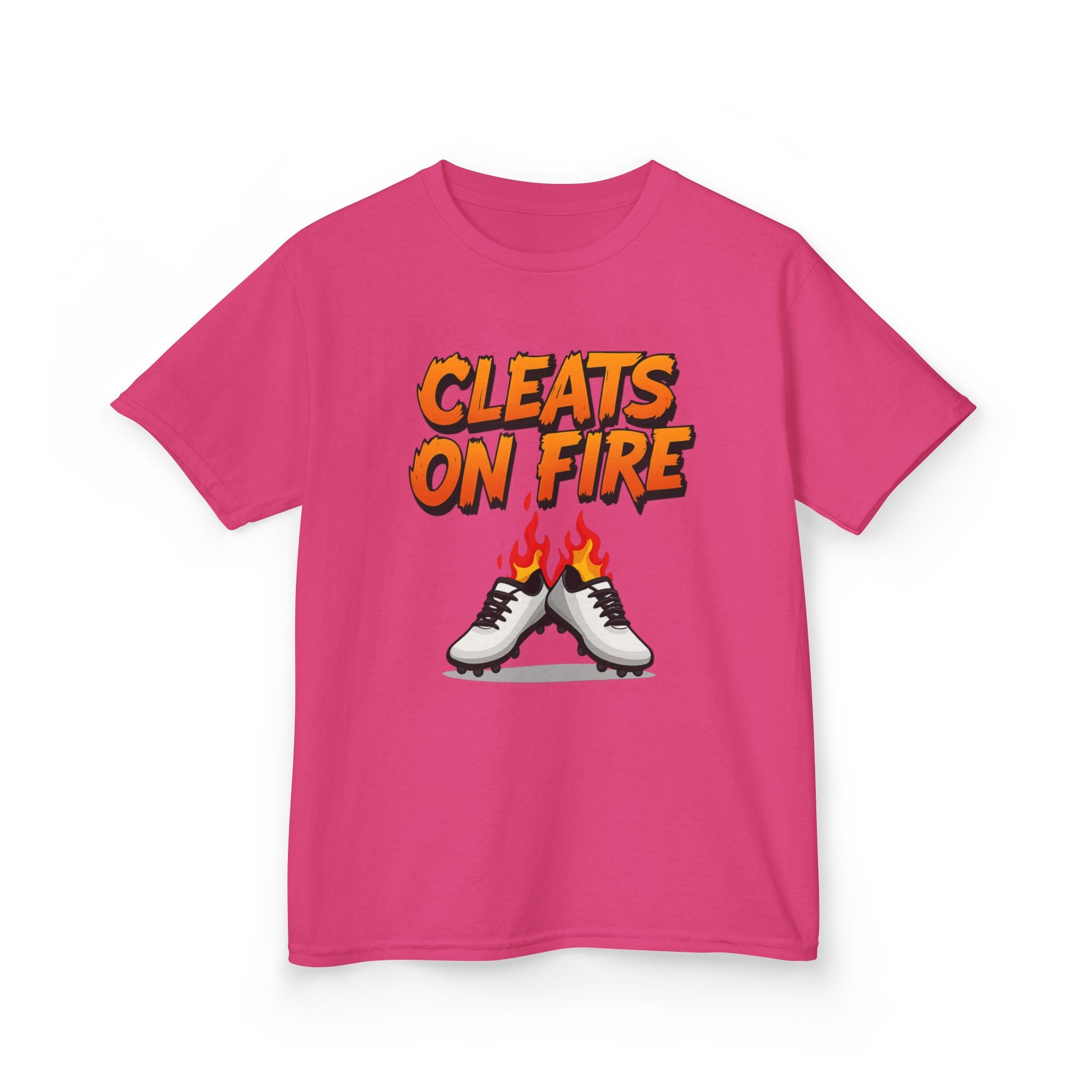 Cleats On Fire T-Shirt, Funny Soccer Player Gift, Cool Football Lover Graphic Tee