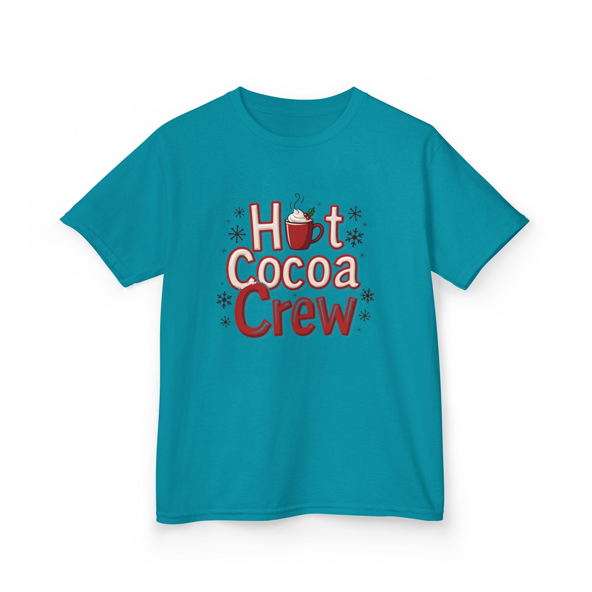 Hot Cocoa Crew T-Shirt, Cozy Christmas Family Matching Gift, Cute Winter Holiday Hot Chocolate Graphic Tee