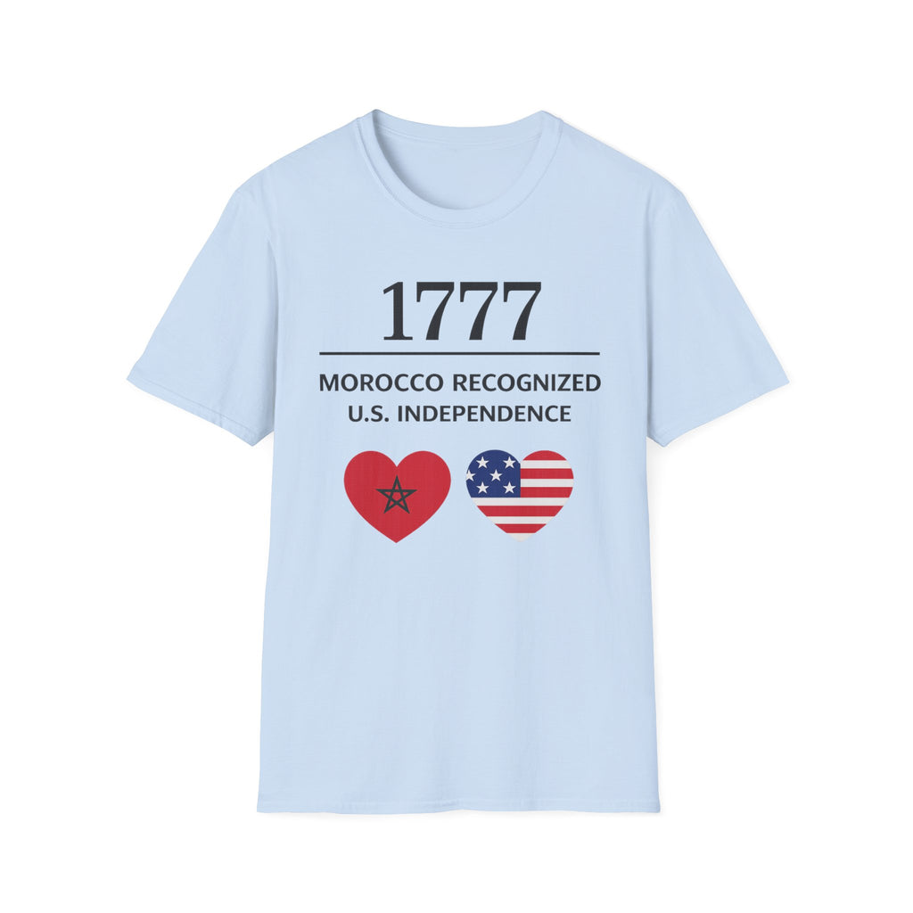 250th Anniversary 1776-2026 | 1777 Morocco x USA Friendship Design | Coeurs Drapeaux Maroc & USA | Minimal Gift | Moroccan American