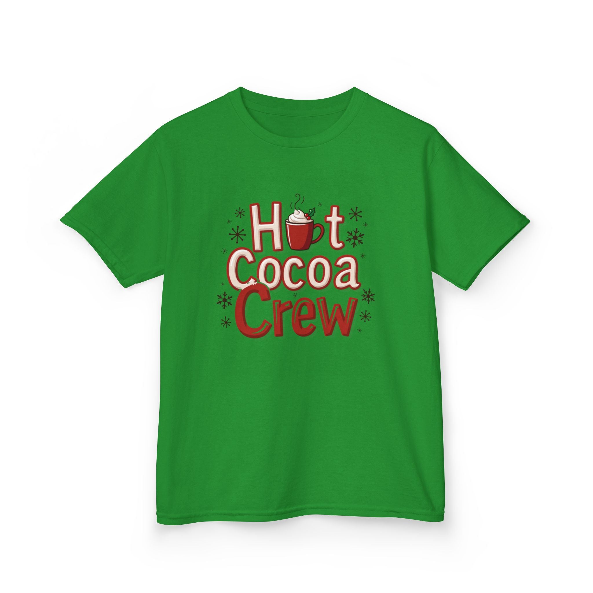 Hot Cocoa Crew T-Shirt, Cozy Christmas Family Matching Gift, Cute Winter Holiday Hot Chocolate Graphic Tee