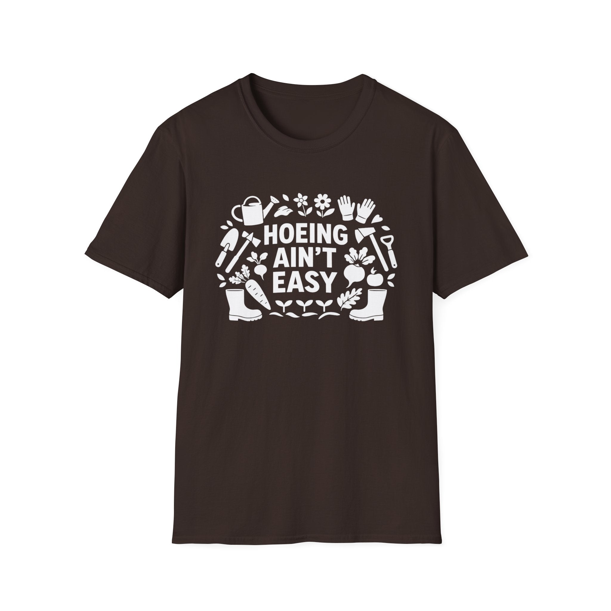 Cadeau de Jardinage Drole T Shirt Jardinier Humour Hoeing Aint Easy Chemise Jardinage