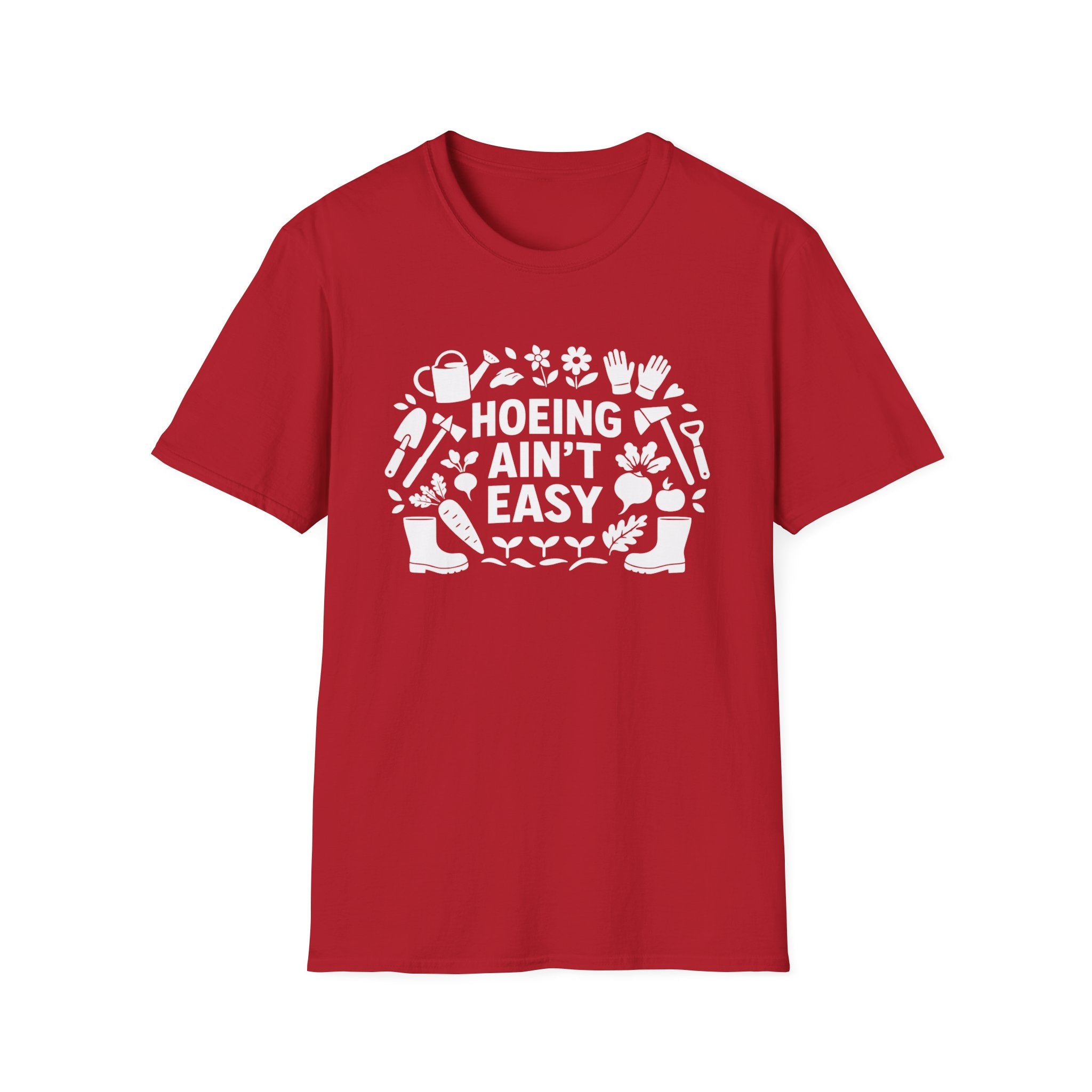 Cadeau de Jardinage Drole T Shirt Jardinier Humour Hoeing Aint Easy Chemise Jardinage