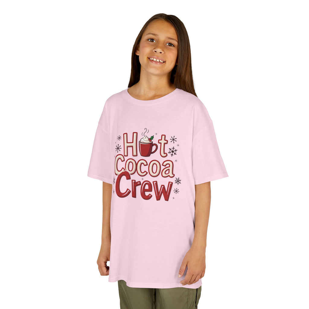 Hot Cocoa Crew T-Shirt, Cozy Christmas Family Matching Gift, Cute Winter Holiday Hot Chocolate Graphic Tee