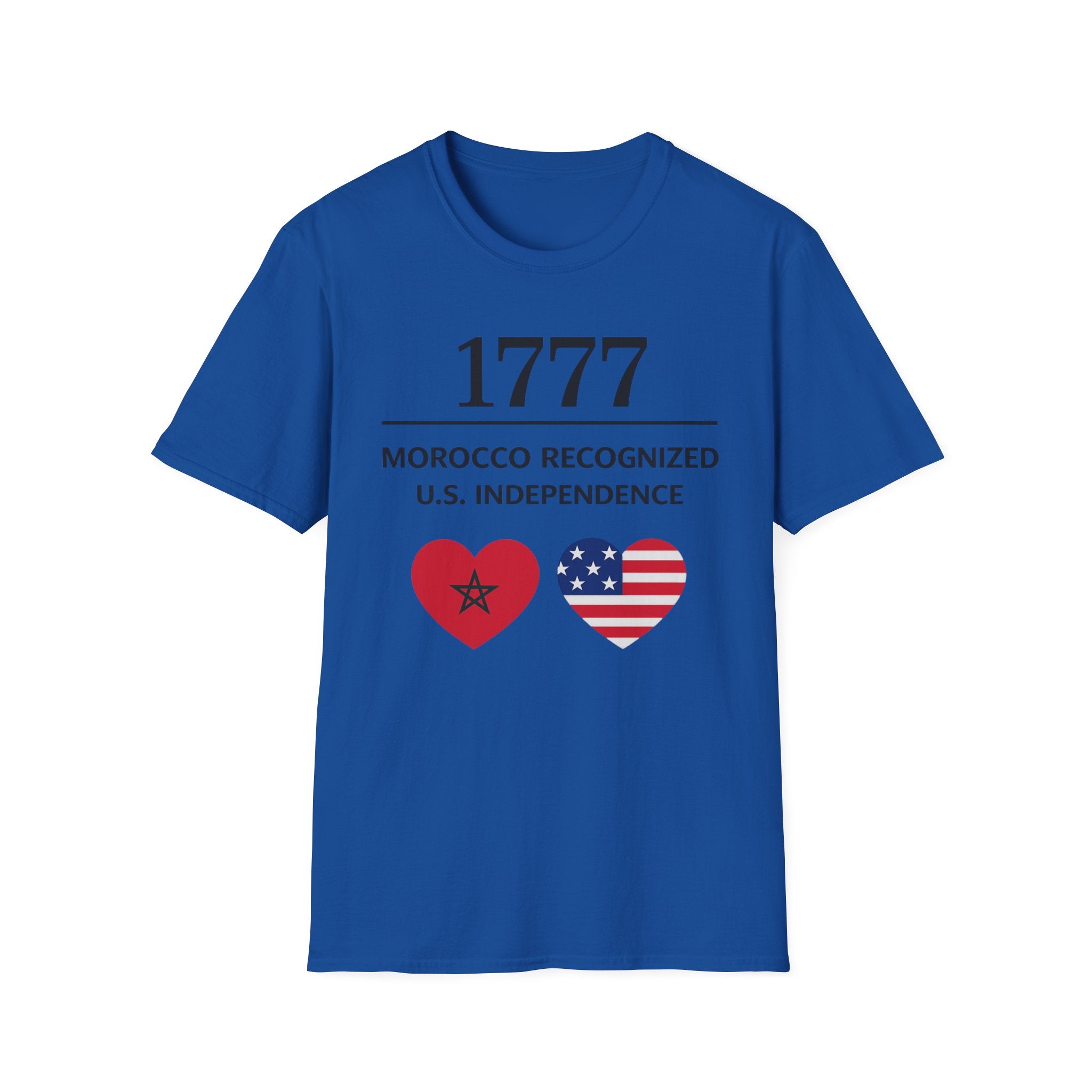 250th Anniversary 1776-2026 | 1777 Morocco x USA Friendship Design | Coeurs Drapeaux Maroc & USA | Minimal Gift | Moroccan American