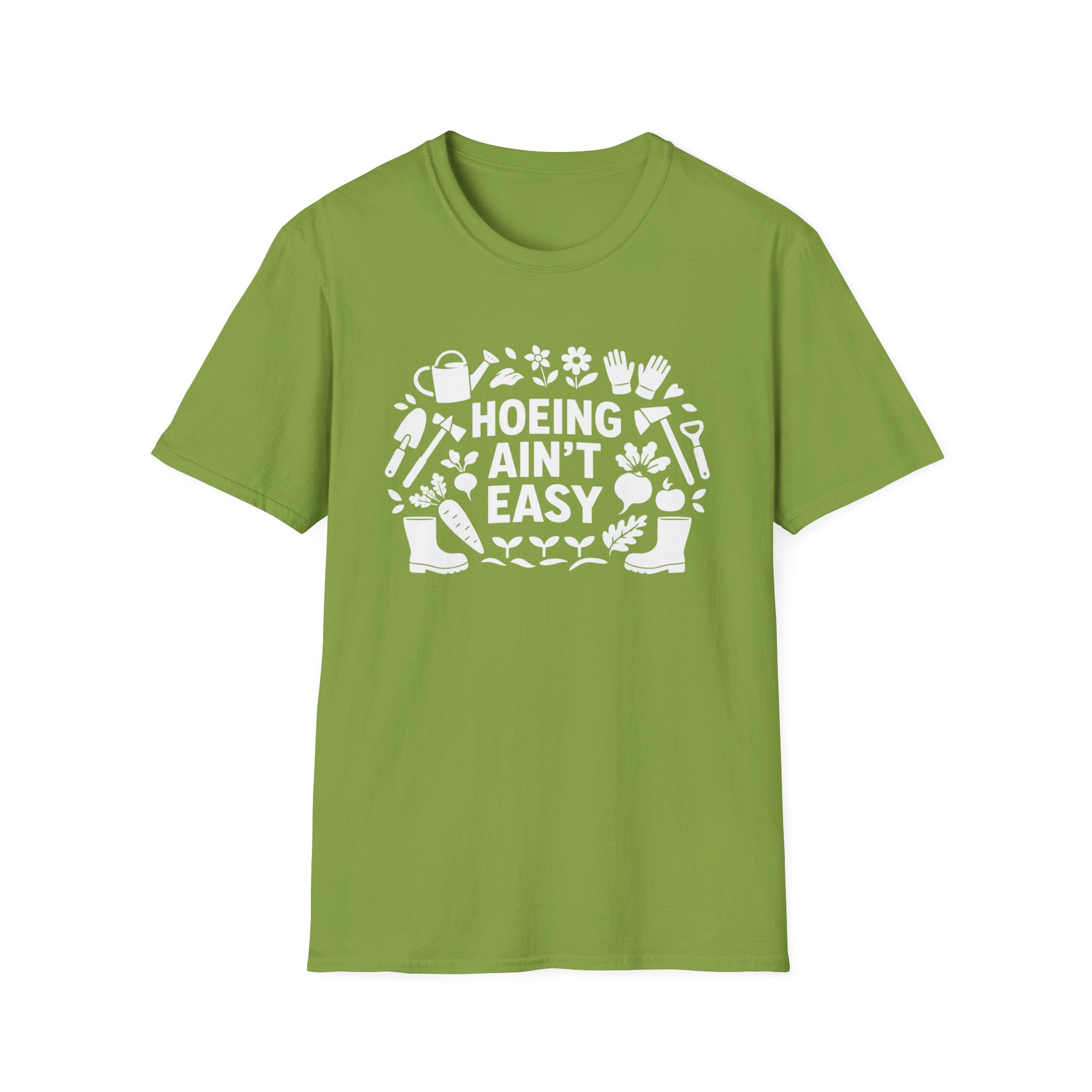 Cadeau de Jardinage Drole T Shirt Jardinier Humour Hoeing Aint Easy Chemise Jardinage