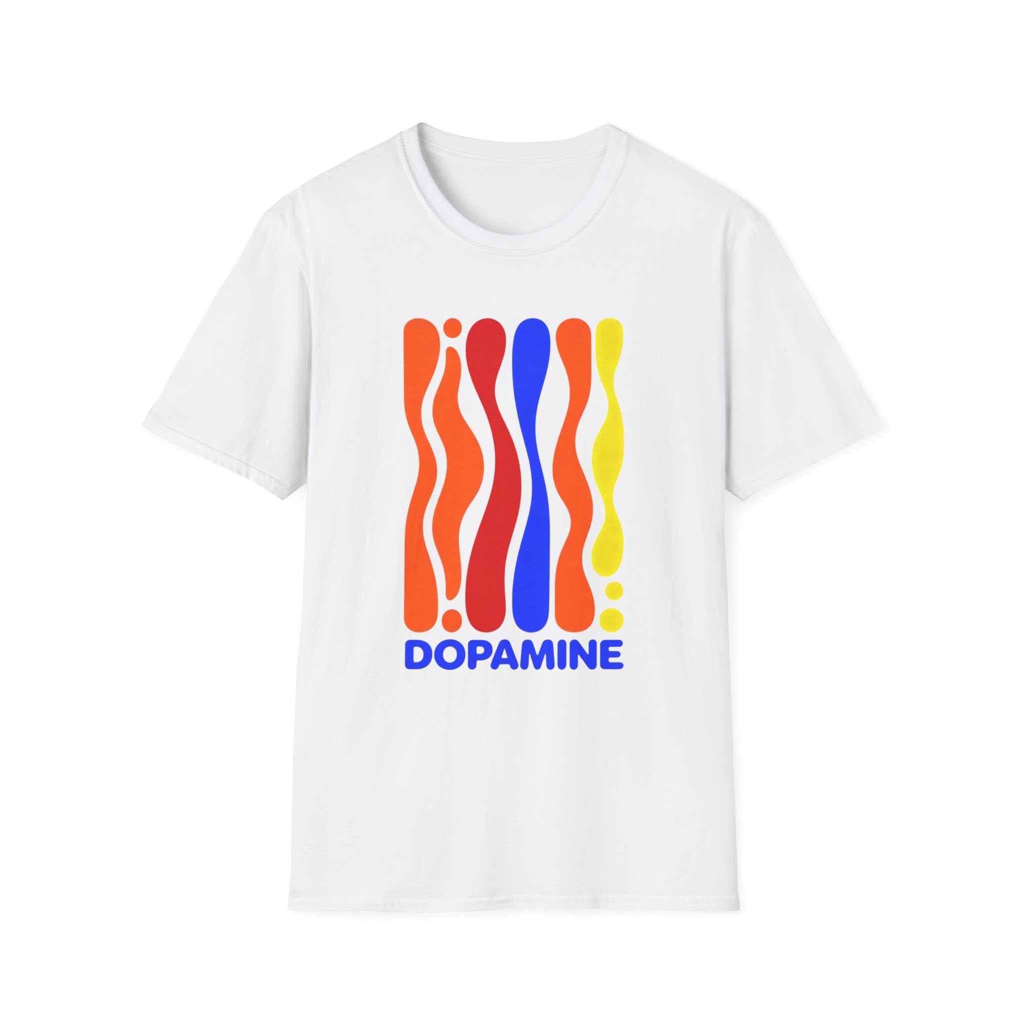 DOPAMINE T-Shirt, Retro Psychedelic Vibes Gift, Colorful Trippy Aesthetic Graphic Tee, Positive Mindset Streetwear Shirt