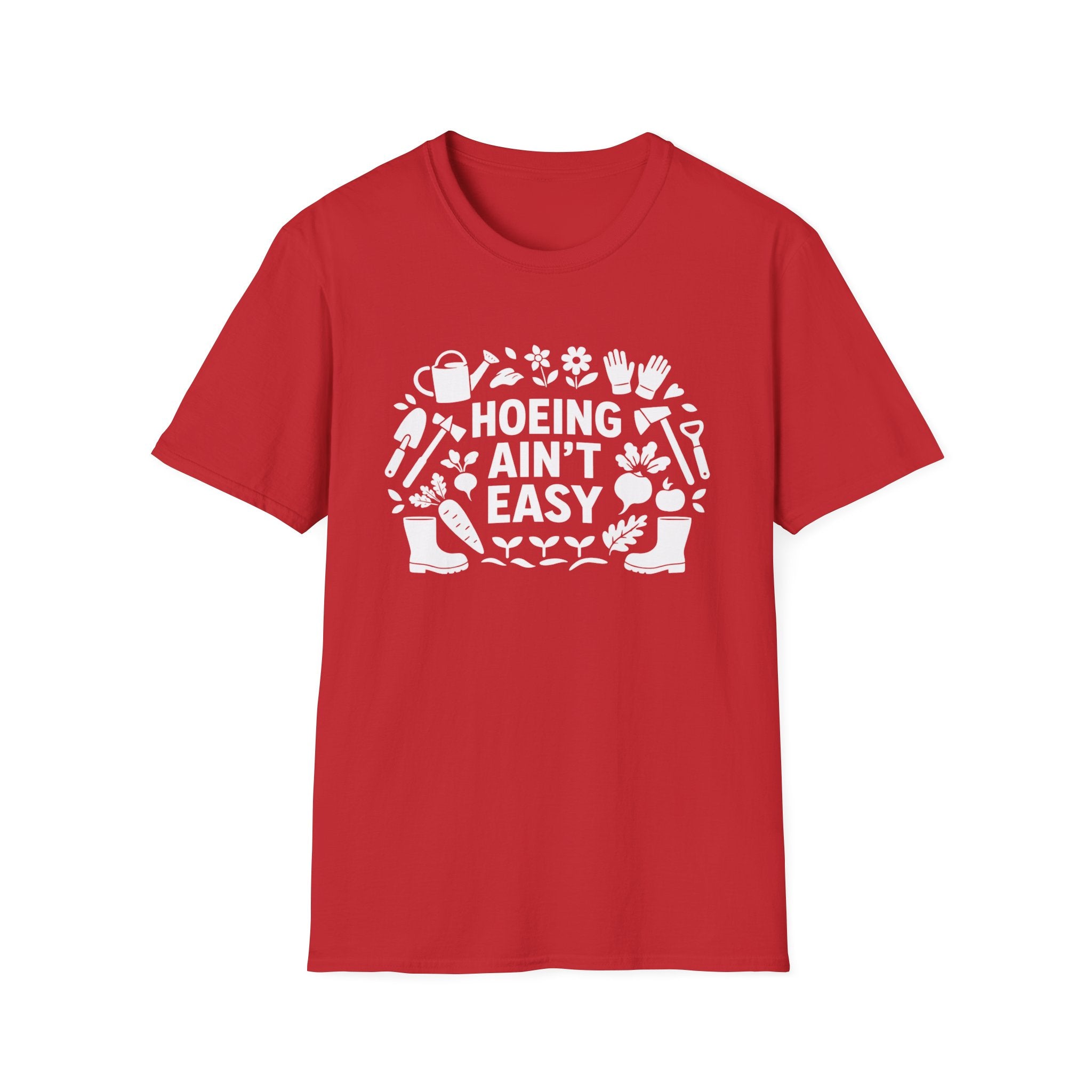 Cadeau de Jardinage Drole T Shirt Jardinier Humour Hoeing Aint Easy Chemise Jardinage