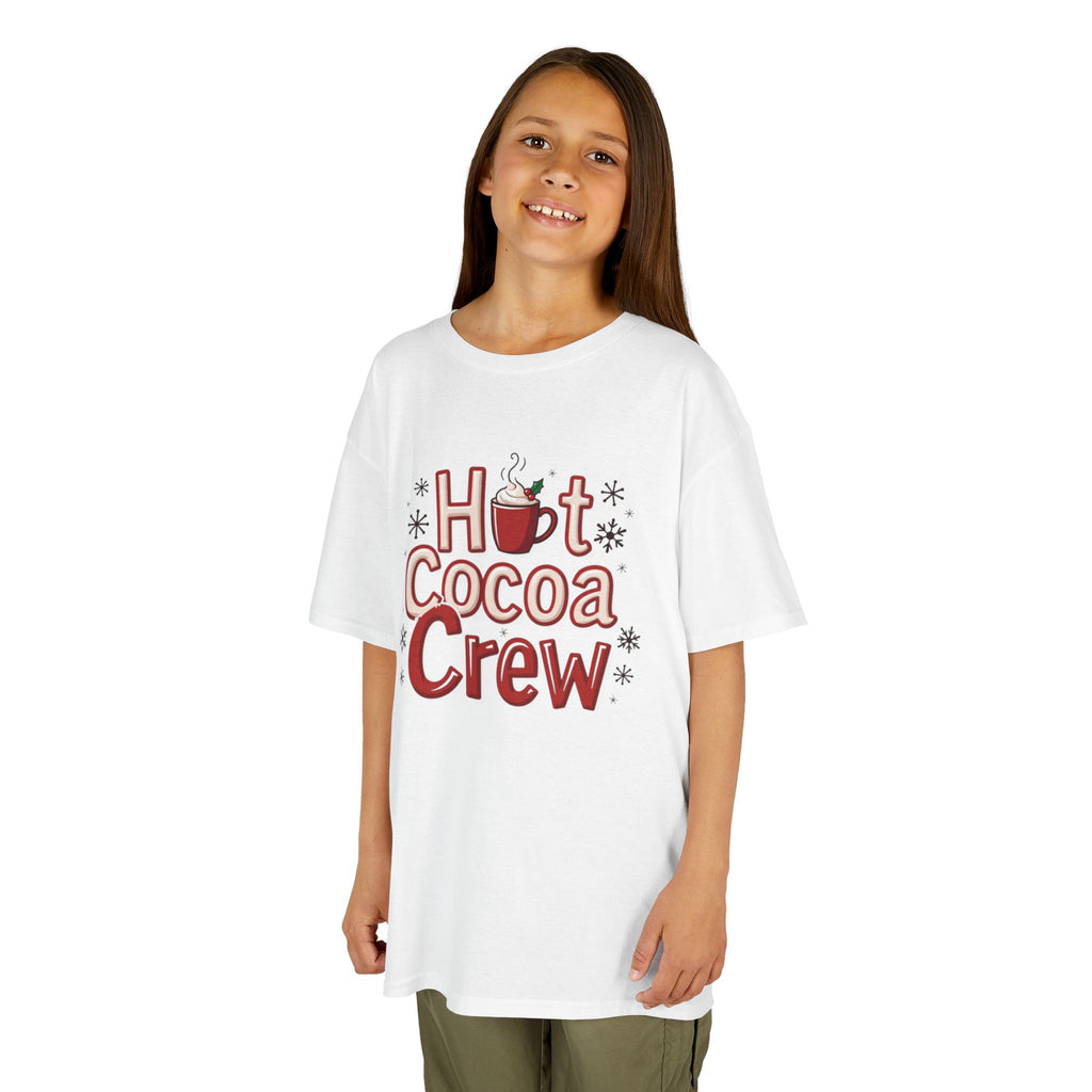 Hot Cocoa Crew T-Shirt, Cozy Christmas Family Matching Gift, Cute Winter Holiday Hot Chocolate Graphic Tee