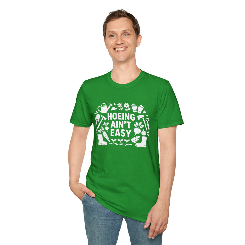Cadeau de Jardinage Drole T Shirt Jardinier Humour Hoeing Aint Easy Chemise Jardinage