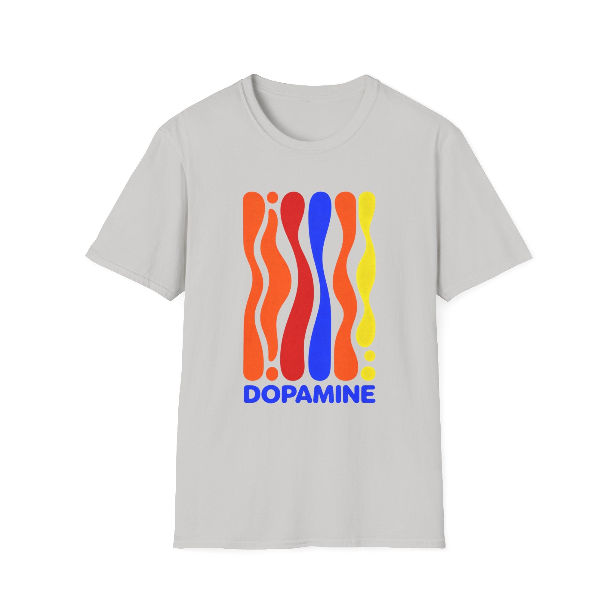 DOPAMINE T-Shirt, Retro Psychedelic Vibes Gift, Colorful Trippy Aesthetic Graphic Tee, Positive Mindset Streetwear Shirt
